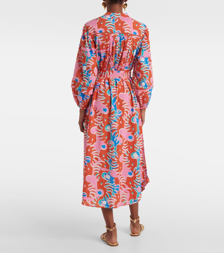 Cathy printed cotton shirt dress