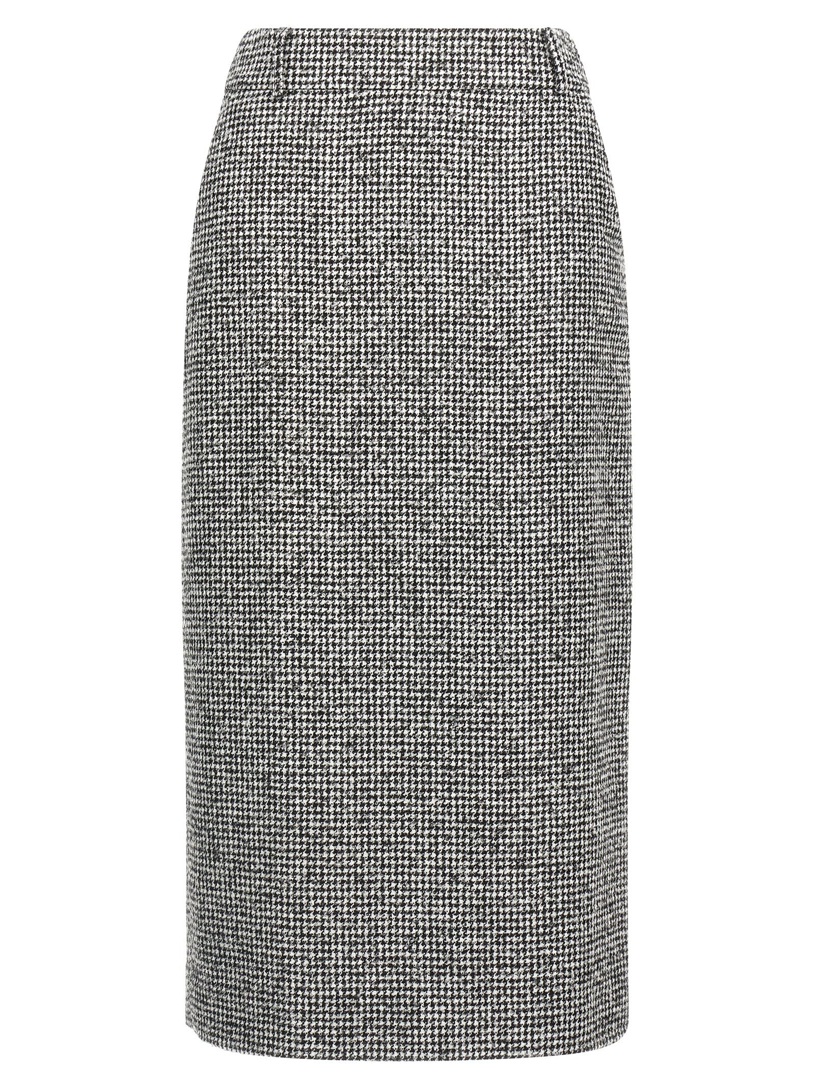 Bicolor Wool Skirt — Gray