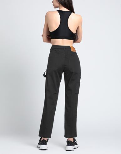 Woman Jeans Black Size 26 Cotton, Elastane