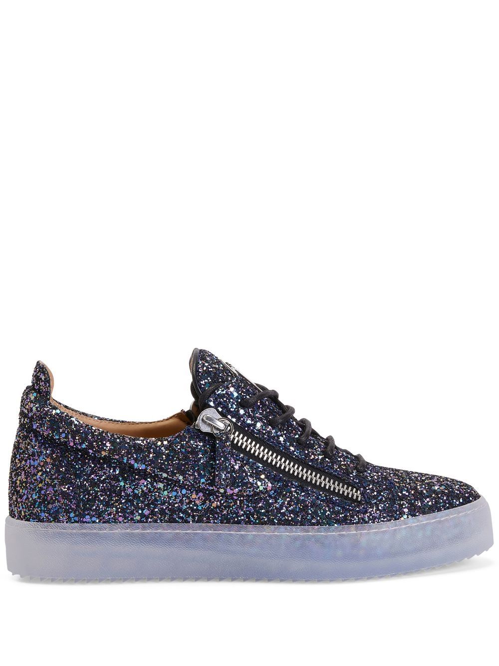 Gail glitter low-top sneakers - Black