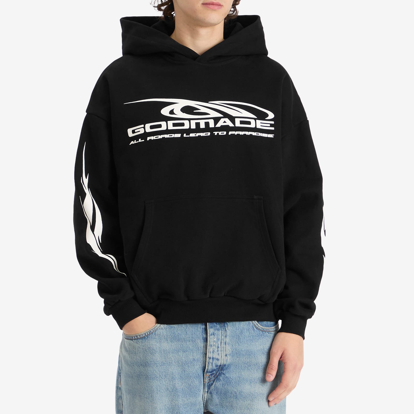 Men's Road To Paradise Hoodie Washed Black
