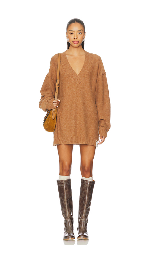 Free People x We The Free Chelsea V Neck Tunic In Black Magic in Black Magic. S also in L