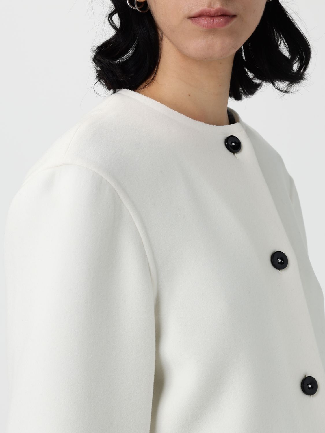 Trench Coat Woman color White