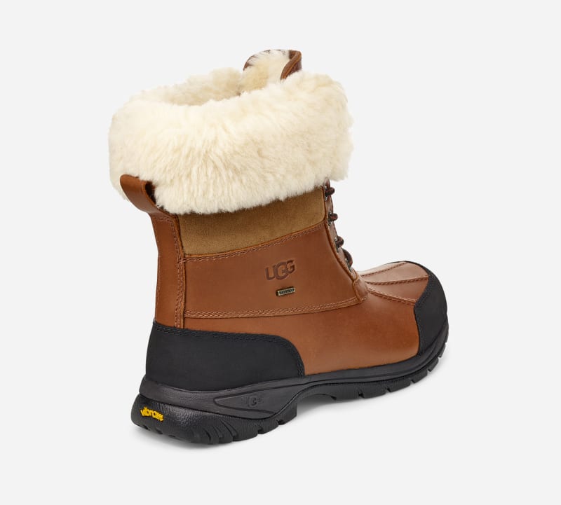 ® Men's Butte Waterproof Leather Snow Boots in Brown/