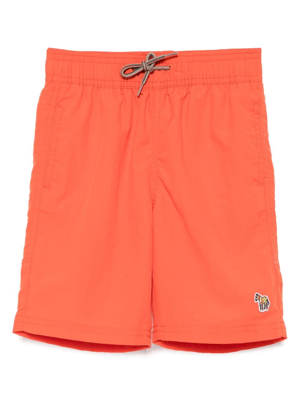 Logo-patch swim shorts - Orange
