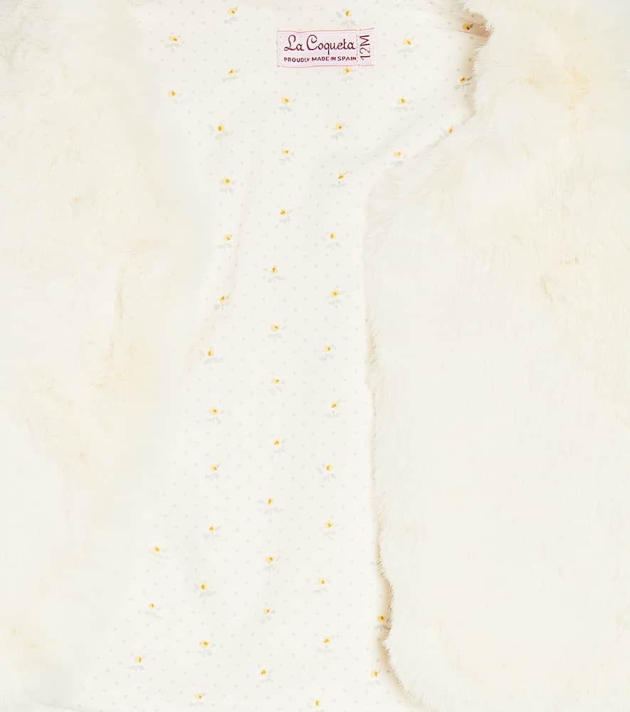 La Coqueta Baby Fair Isle wool-blend cardigan