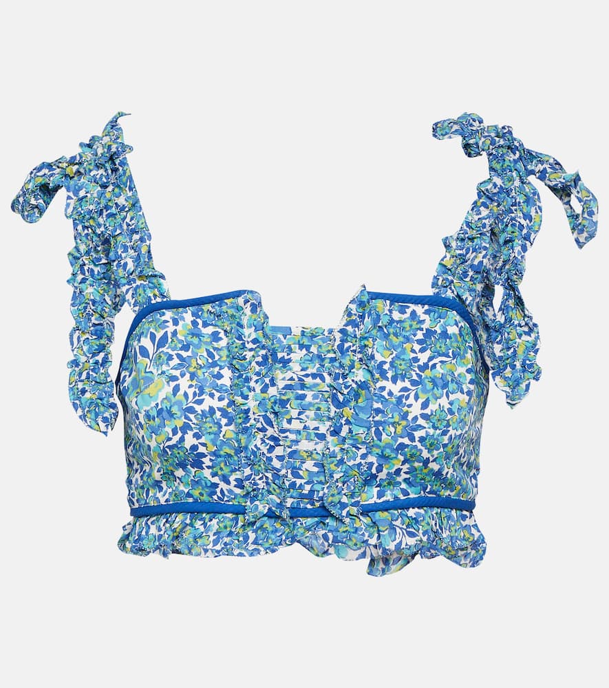 Ariane floral crop top