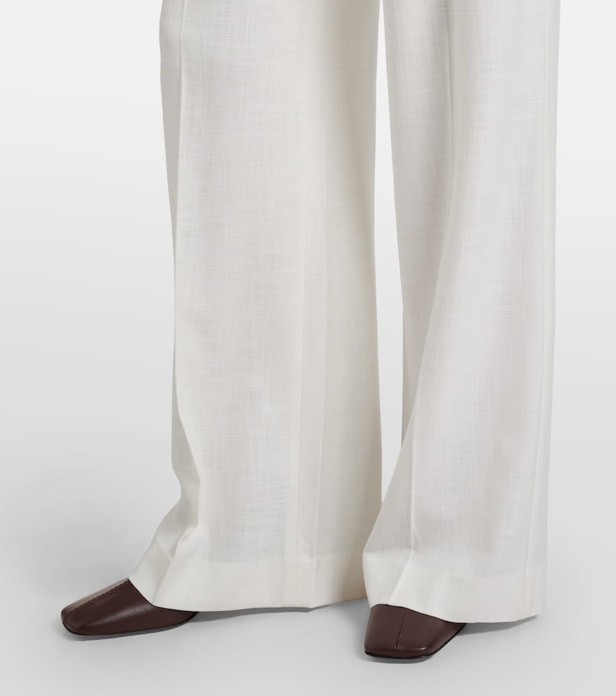 Marbeau pleated wide-leg pants