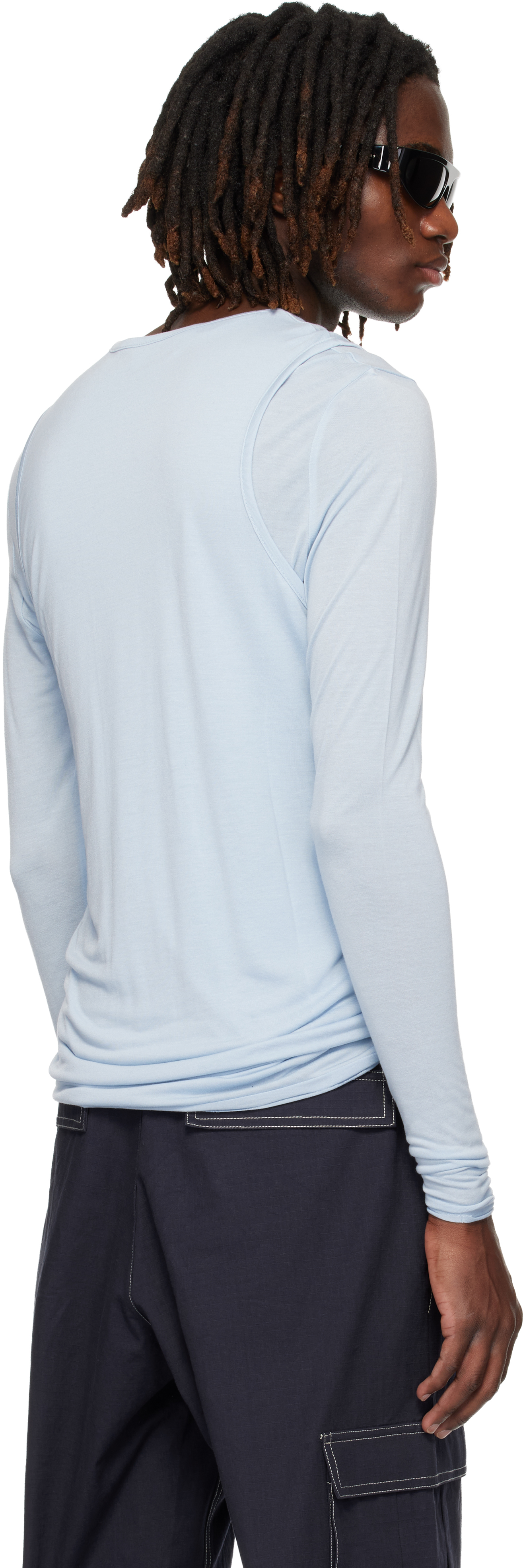 Blue Doria Double Layer T-shirt Set
