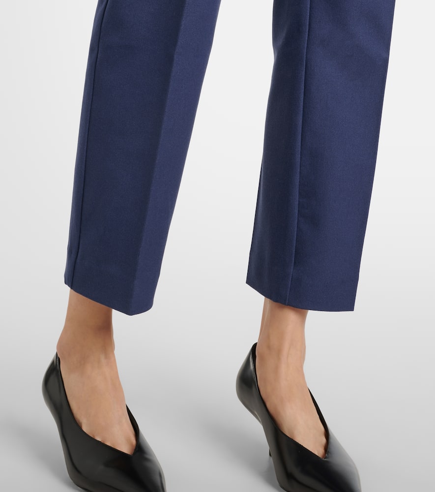 Coleman gabardine wide-leg pants