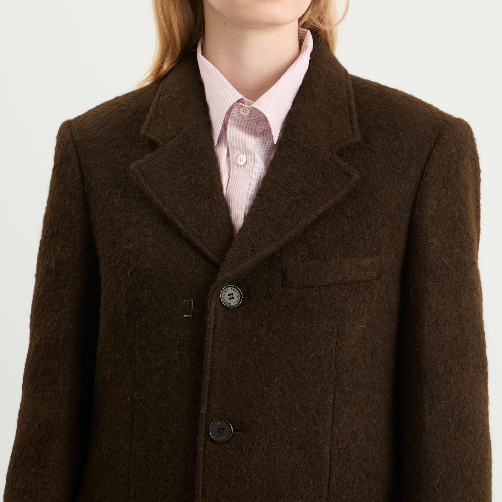 Women's Wool Boucle Coat Brown