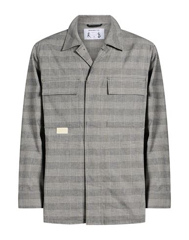 Man Jacket Grey Size 38 Polyester, Virgin Wool, Elastane