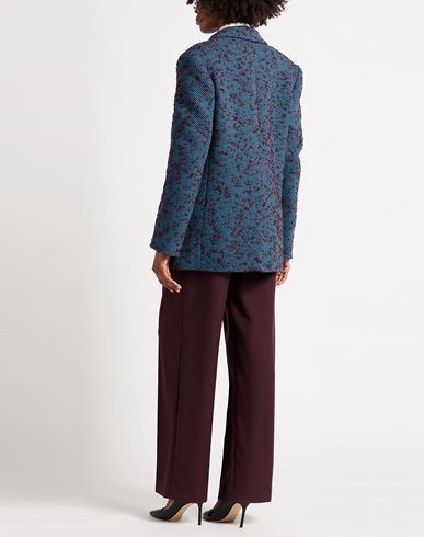 Woman Blazer Azure Size 8 Acrylic, Wool, Polyester