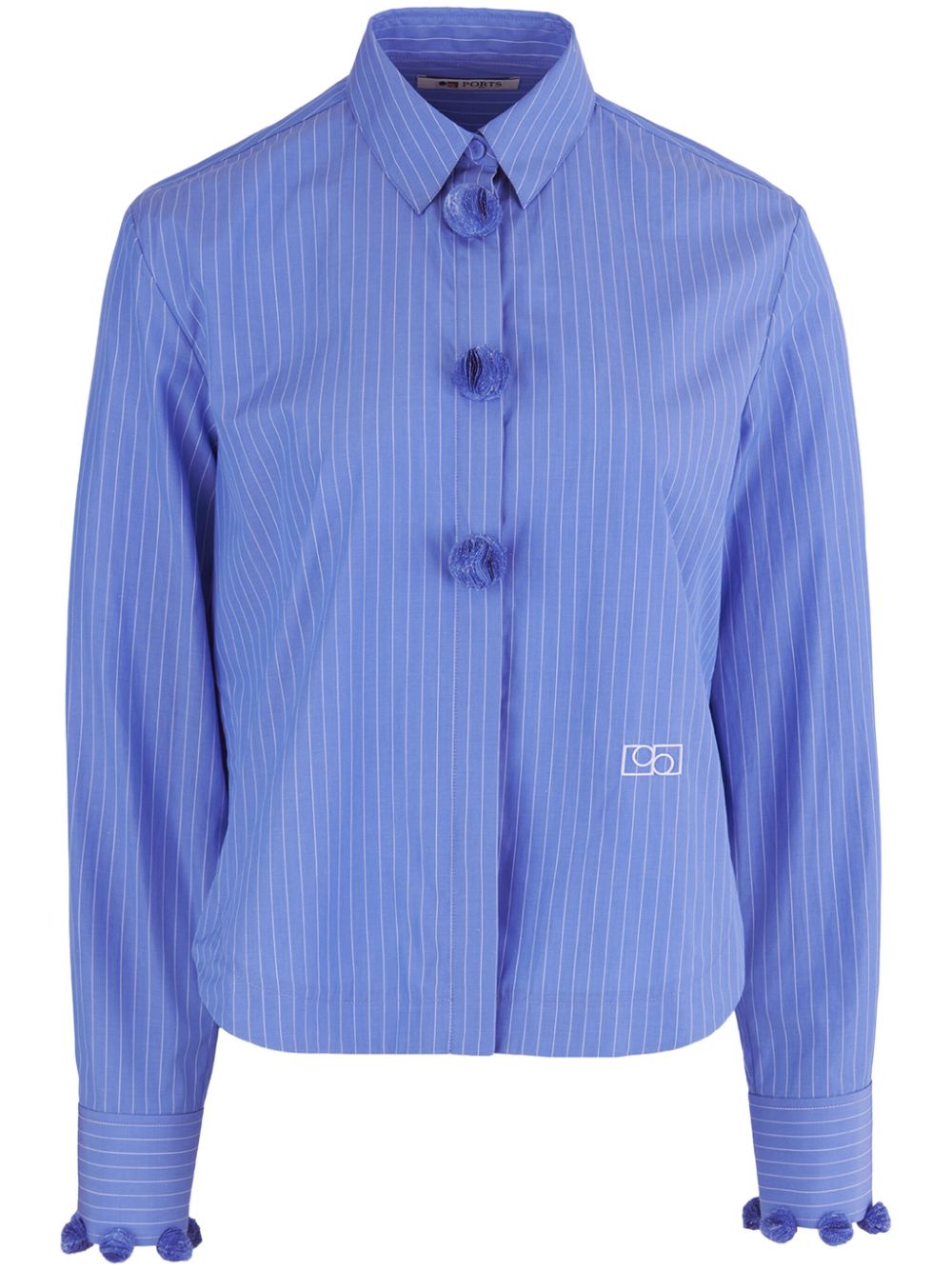 Charming pompom shirt - Blue