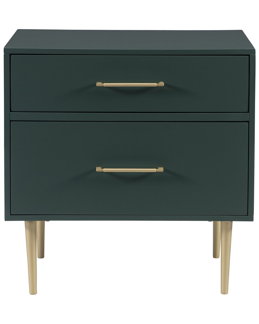 Gwyneth Glam 2-Drawer Night Stand
