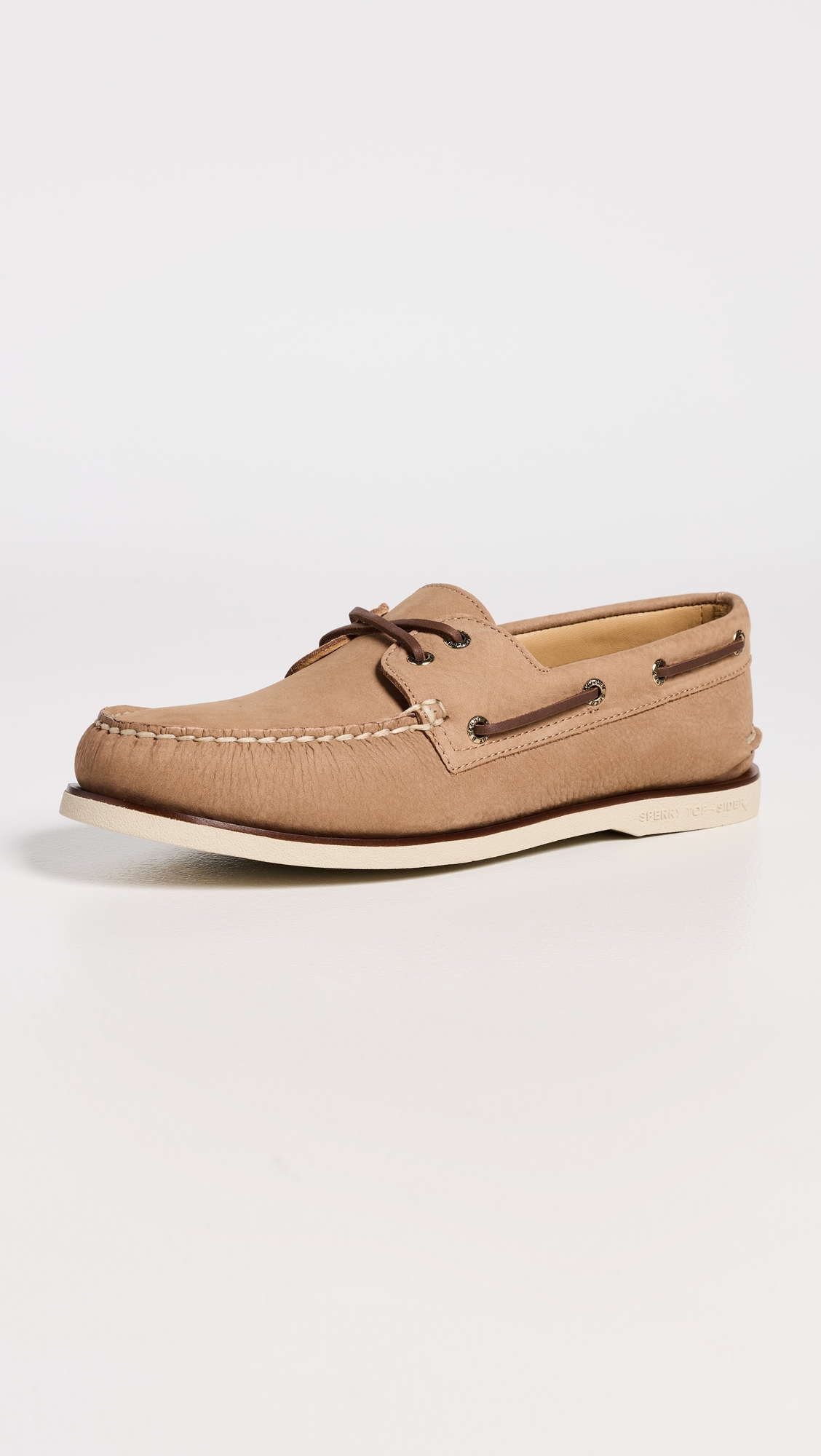 Gold Cup Authentic Original 2 Eye Nubuck Boat Shoes Beige