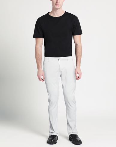 Man Pants Light grey Size 34 Lyocell, Cotton, Elastane
