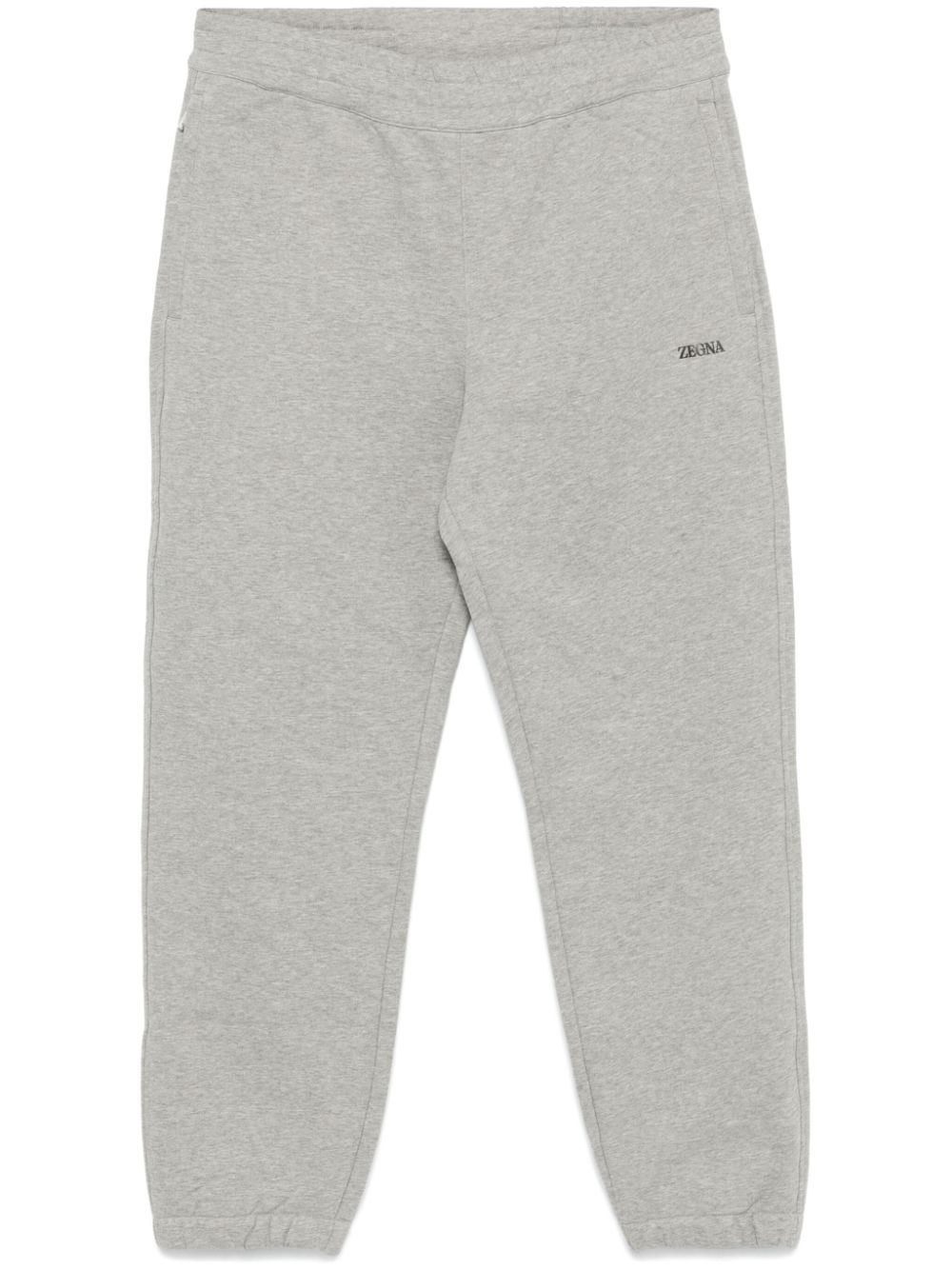 Rubberised-logo track pants - Grey