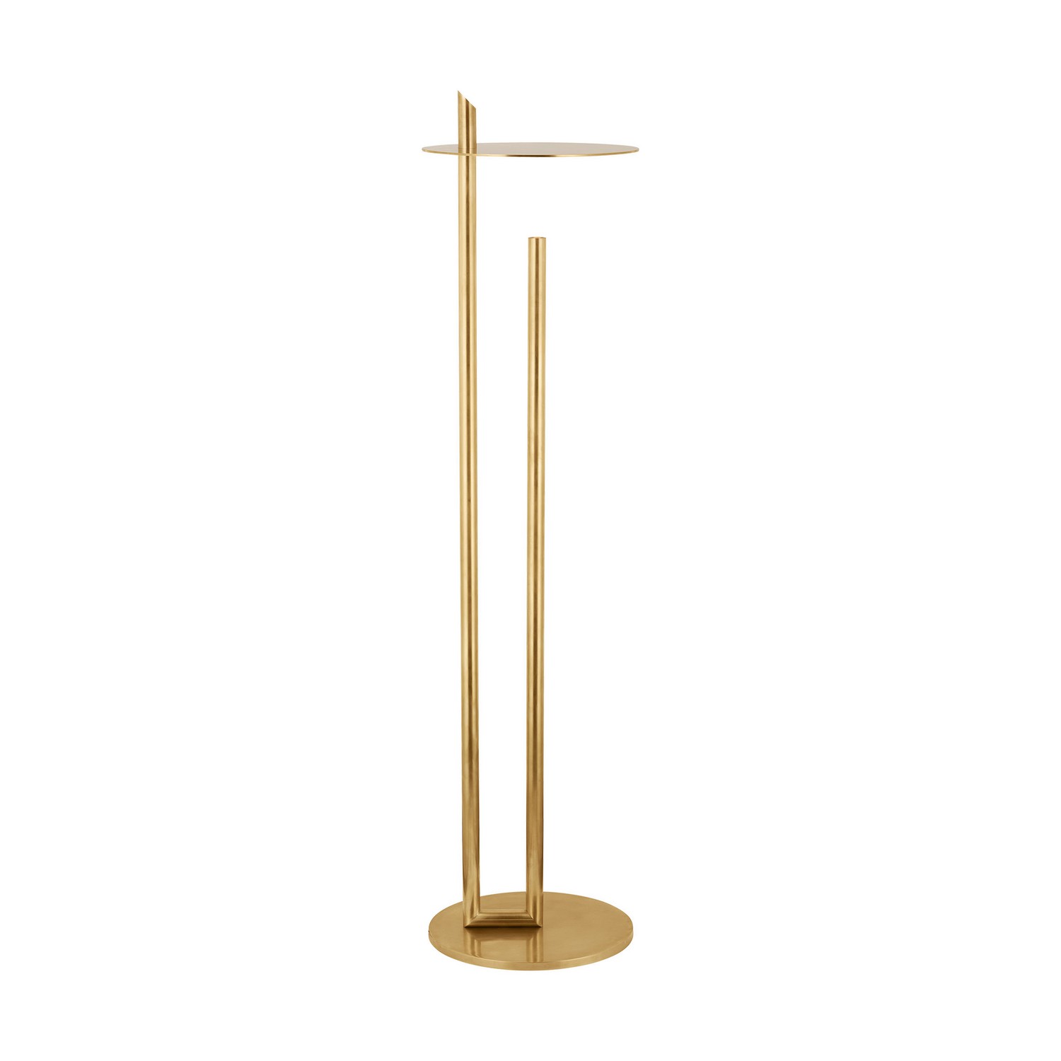 Natural Brass LED Floor Lamp from the Fielle Collection