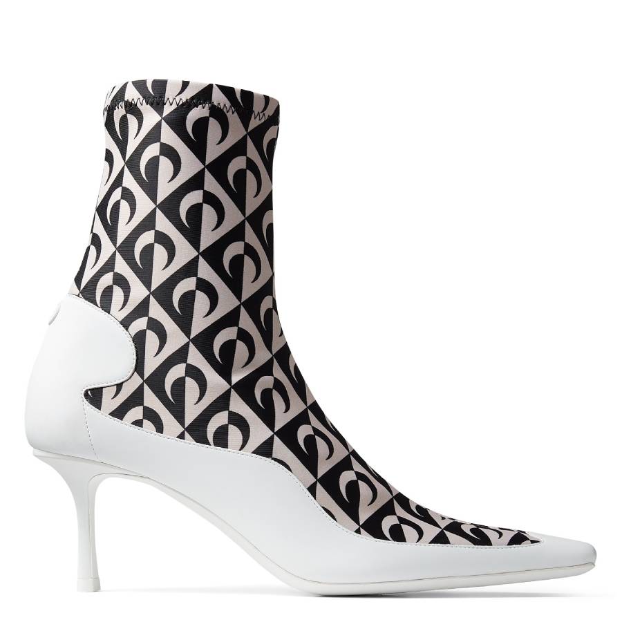 X Marine Serre Printed Ankle Boots