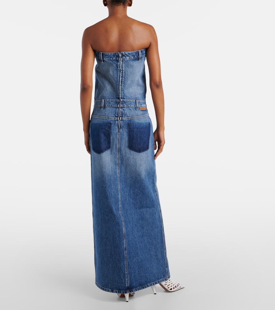 Denim maxi dress