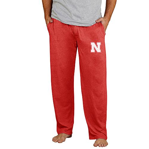 Officially Licensed NCAA Quest Men's Knit Pant Nebraska - Red