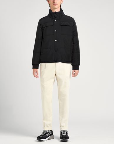 Man Puffer Black Size XL Recycled polyester, Cotton, Polyester, Elastane