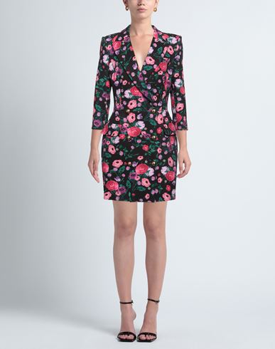 Elisabetta Franchi Woman Mini dress Black Size 4 Polyester, Elastane