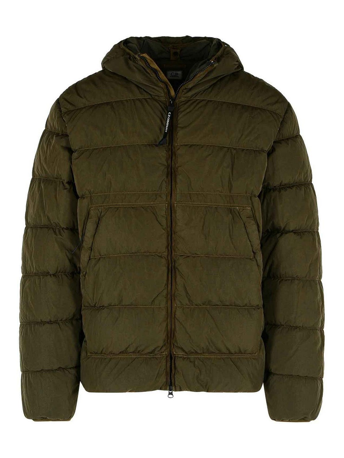 C. P. Company Chrome-R Green Polyamide Down Jacket