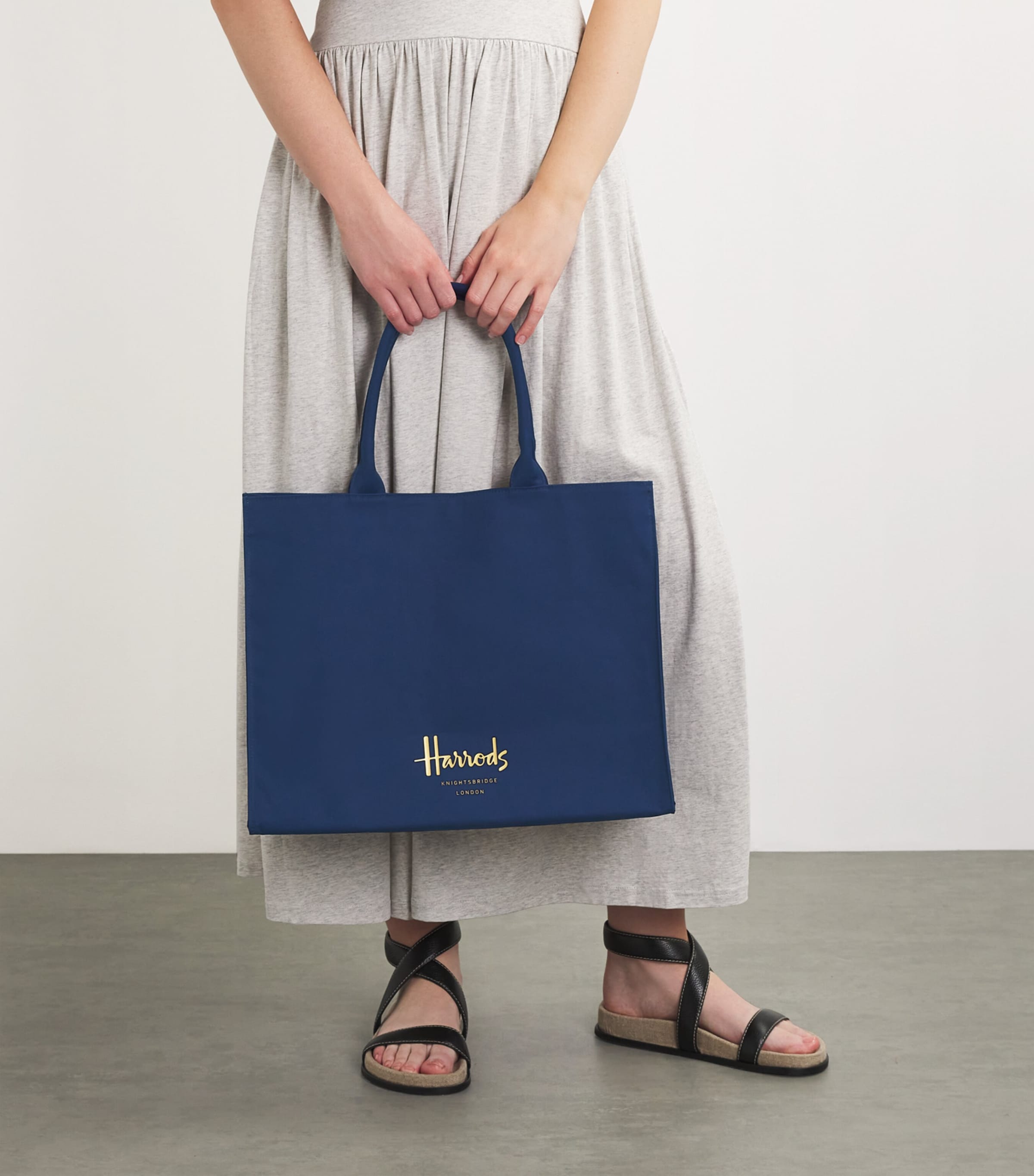 Large Cotton Logo Tote Bag