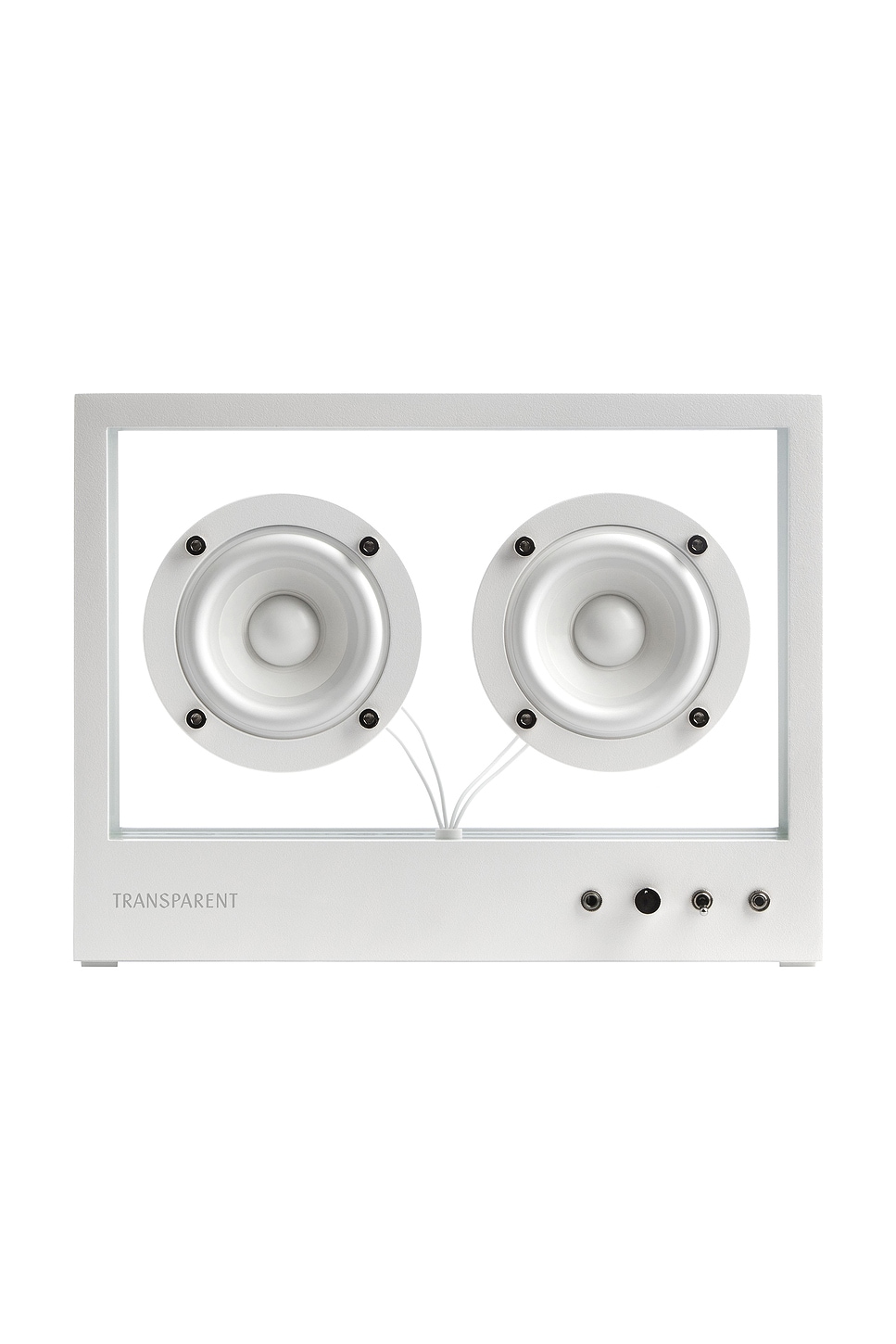 Transparent Small Speaker in White