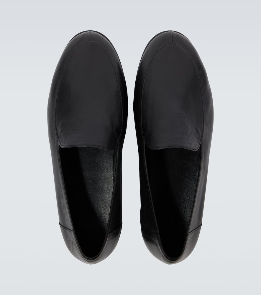 Leather loafers