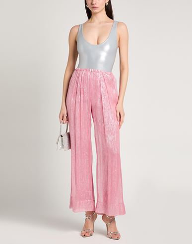Forte_forte Woman Pants Pink Size 0 Silk, Metallic Polyester