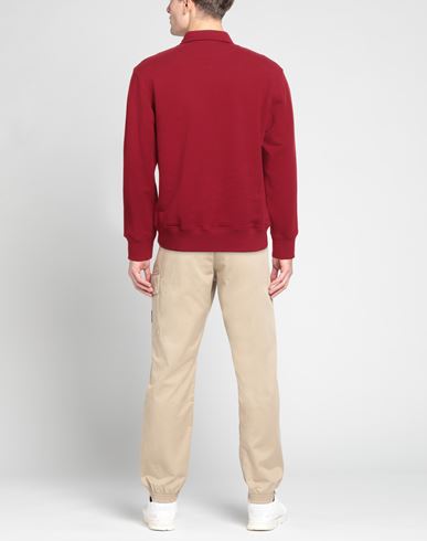 Man Sweatshirt Burgundy Size L Cotton