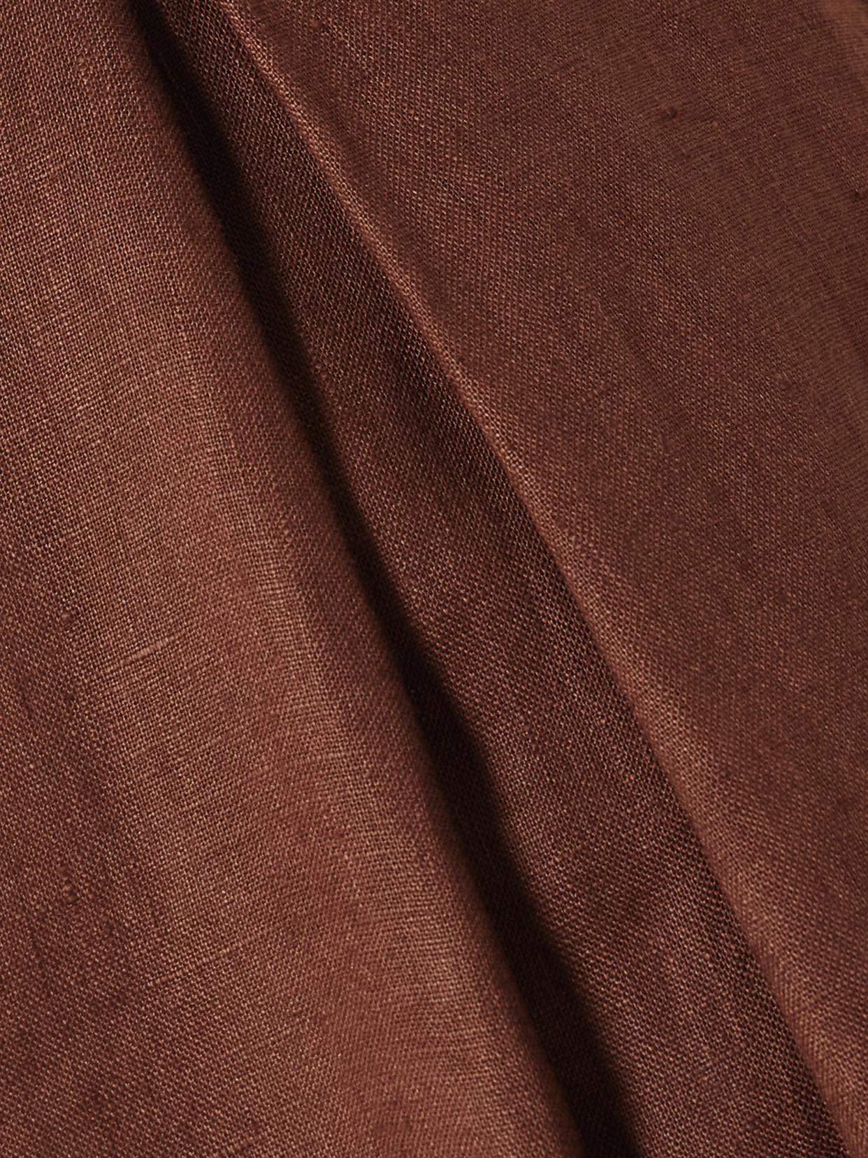 Desperate Pleated Linen Wide-leg Pants - Brown