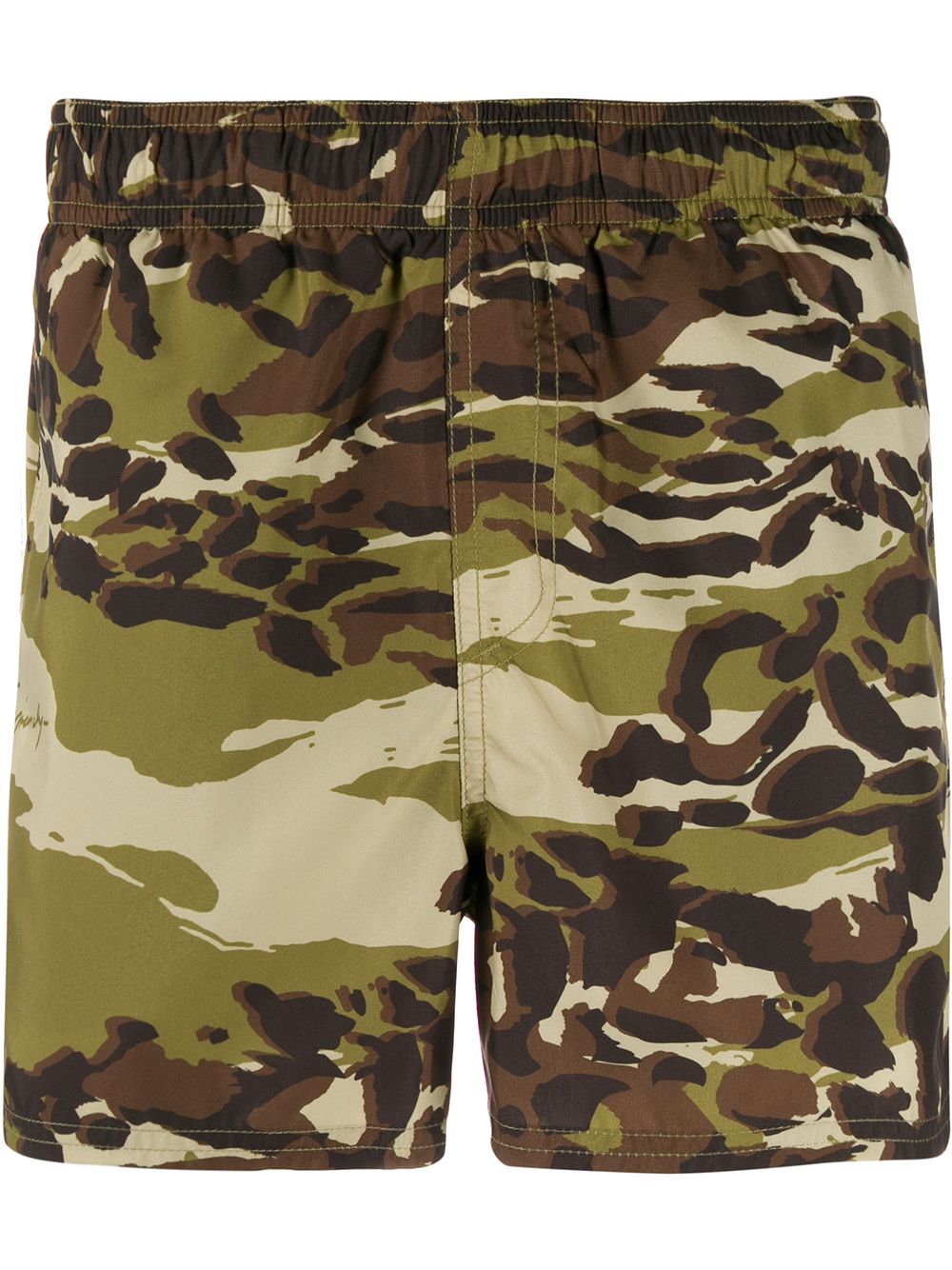 Camouflage-print swim shorts - Green