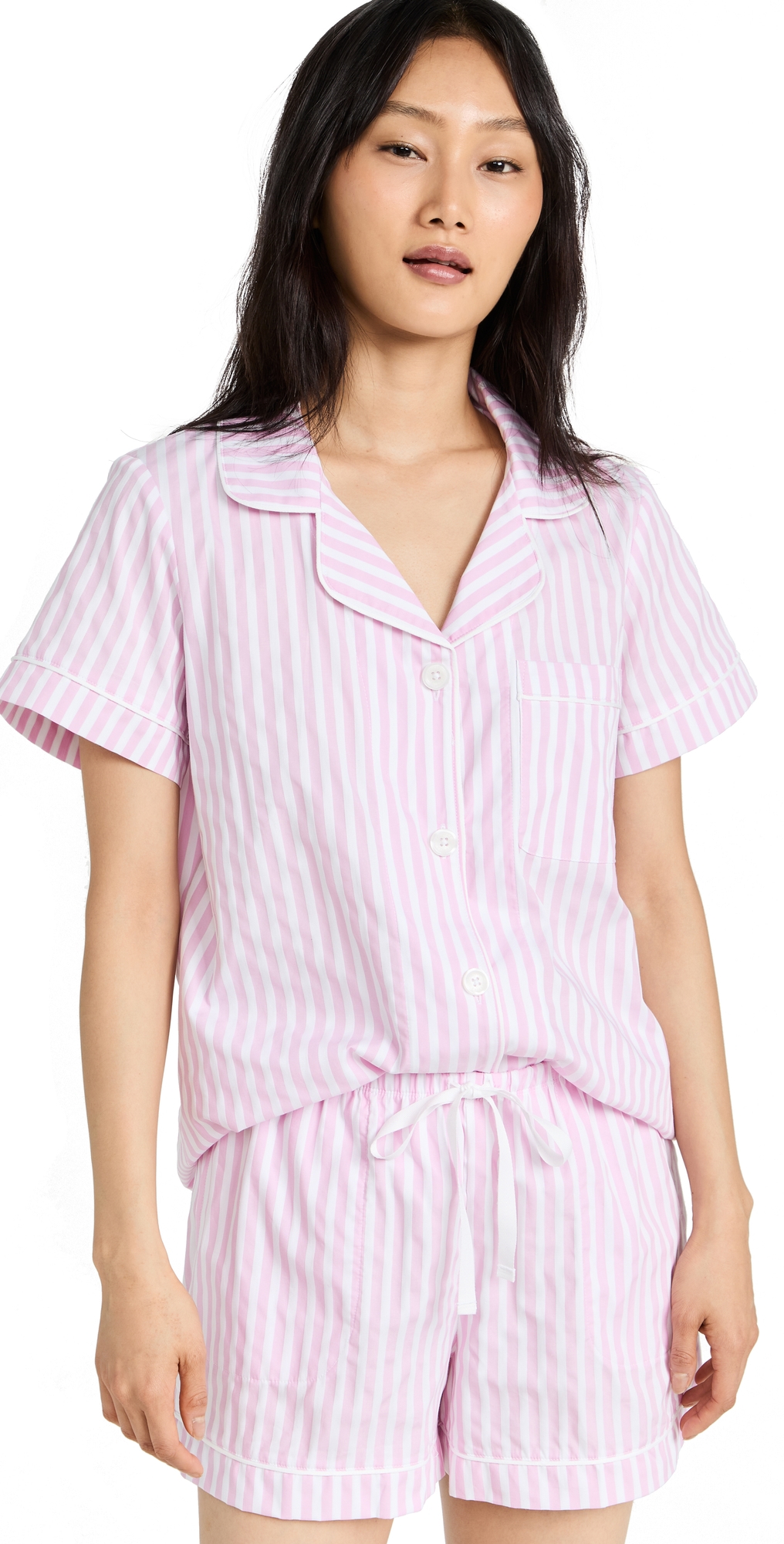 Classic Stripe Pajama Set Pink Stripe