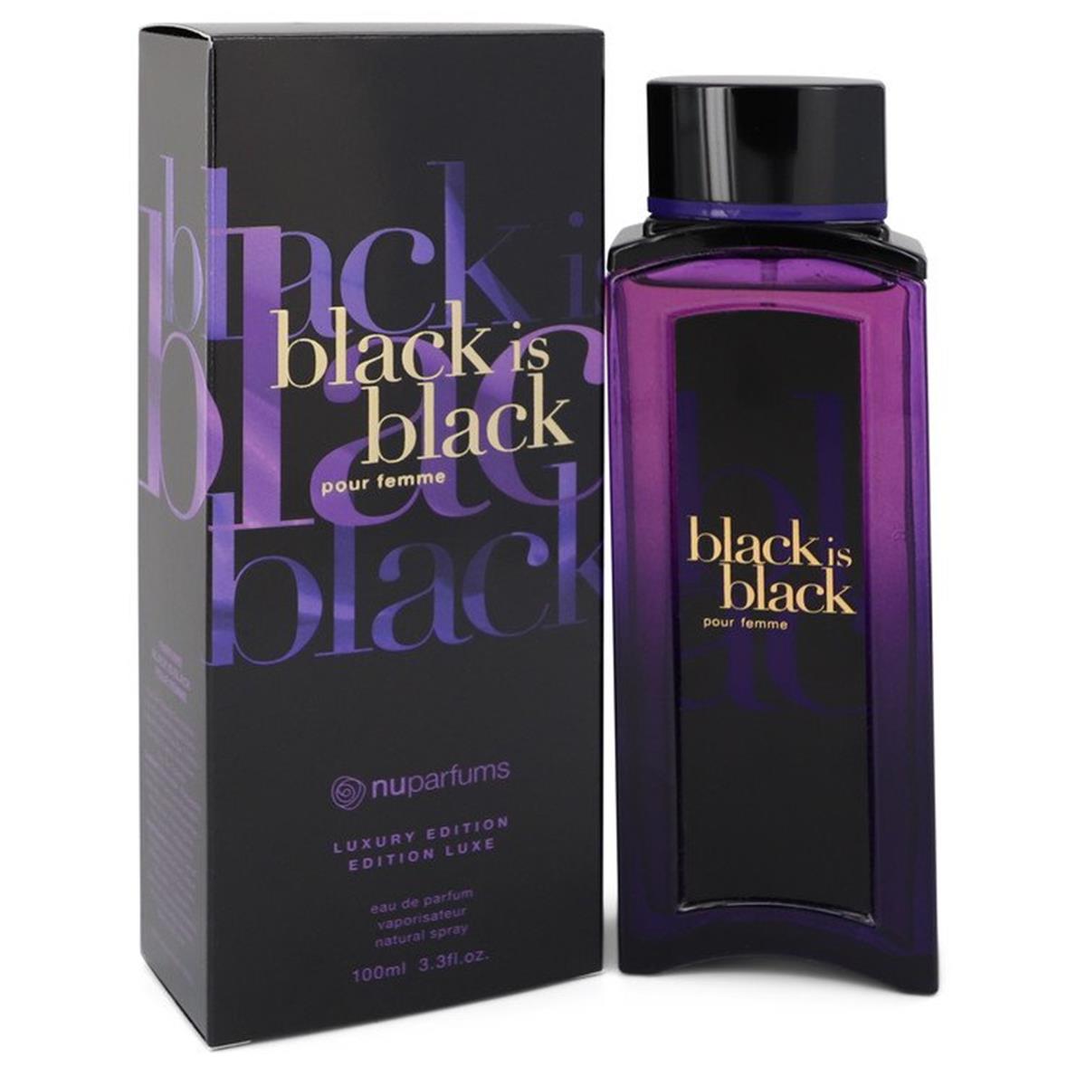 Nu Parfums 3.3 oz Black Is Black Eau De Parfum Spray