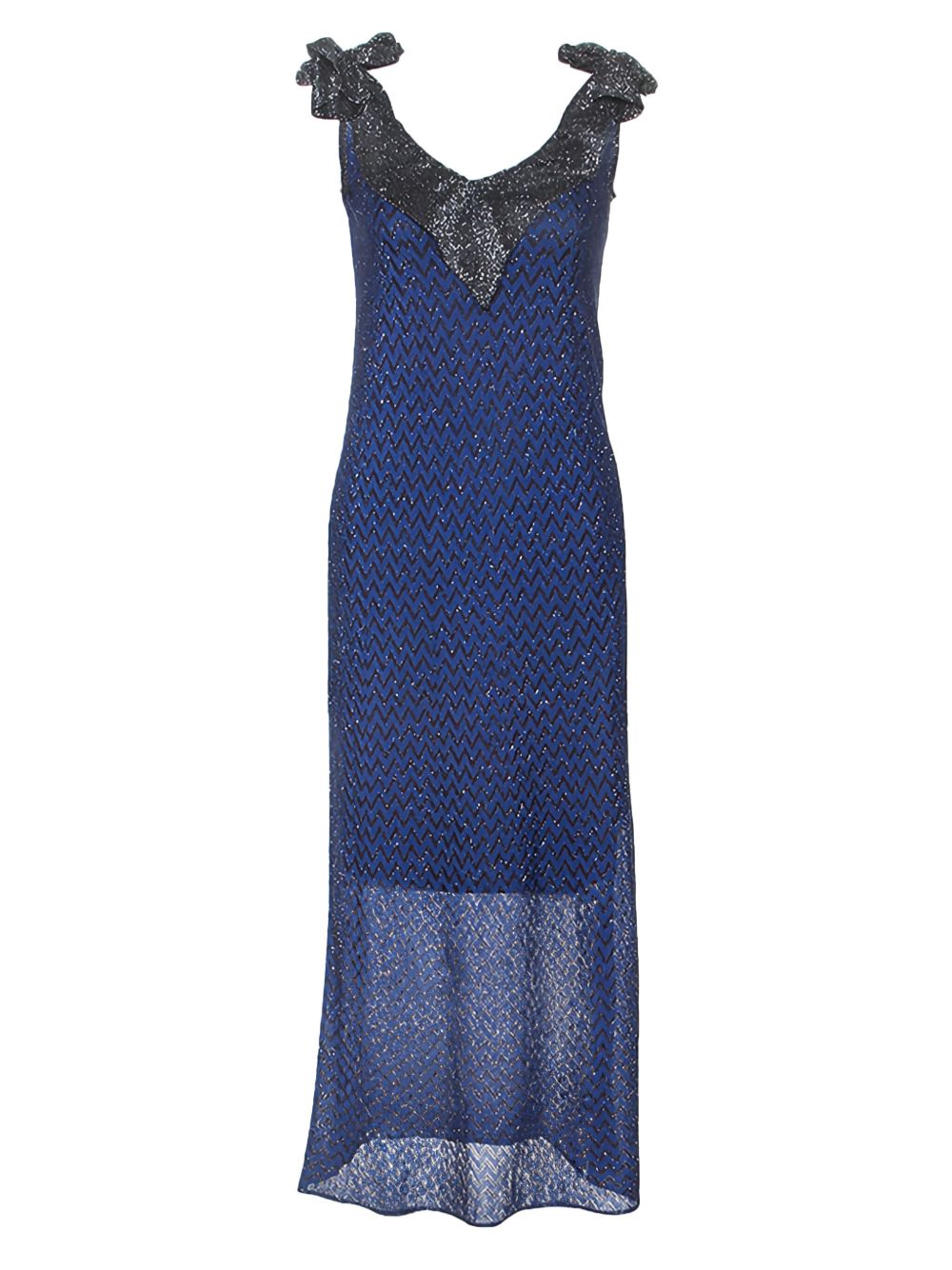 V-neck dress - Blue
