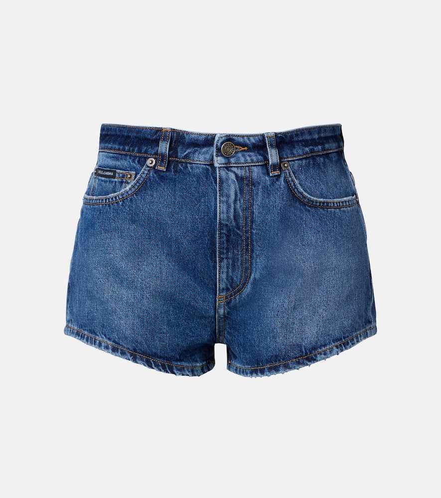 Denim micro shorts