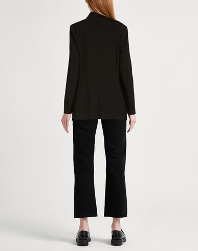 Woman Blazer Black Size 2 Viscose, Polyamide, Elastane