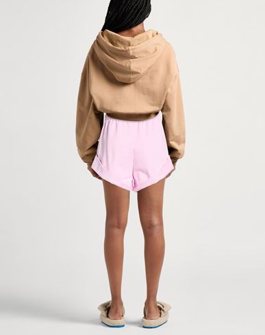 Woman Shorts & Bermuda Shorts Pink Size L Cotton