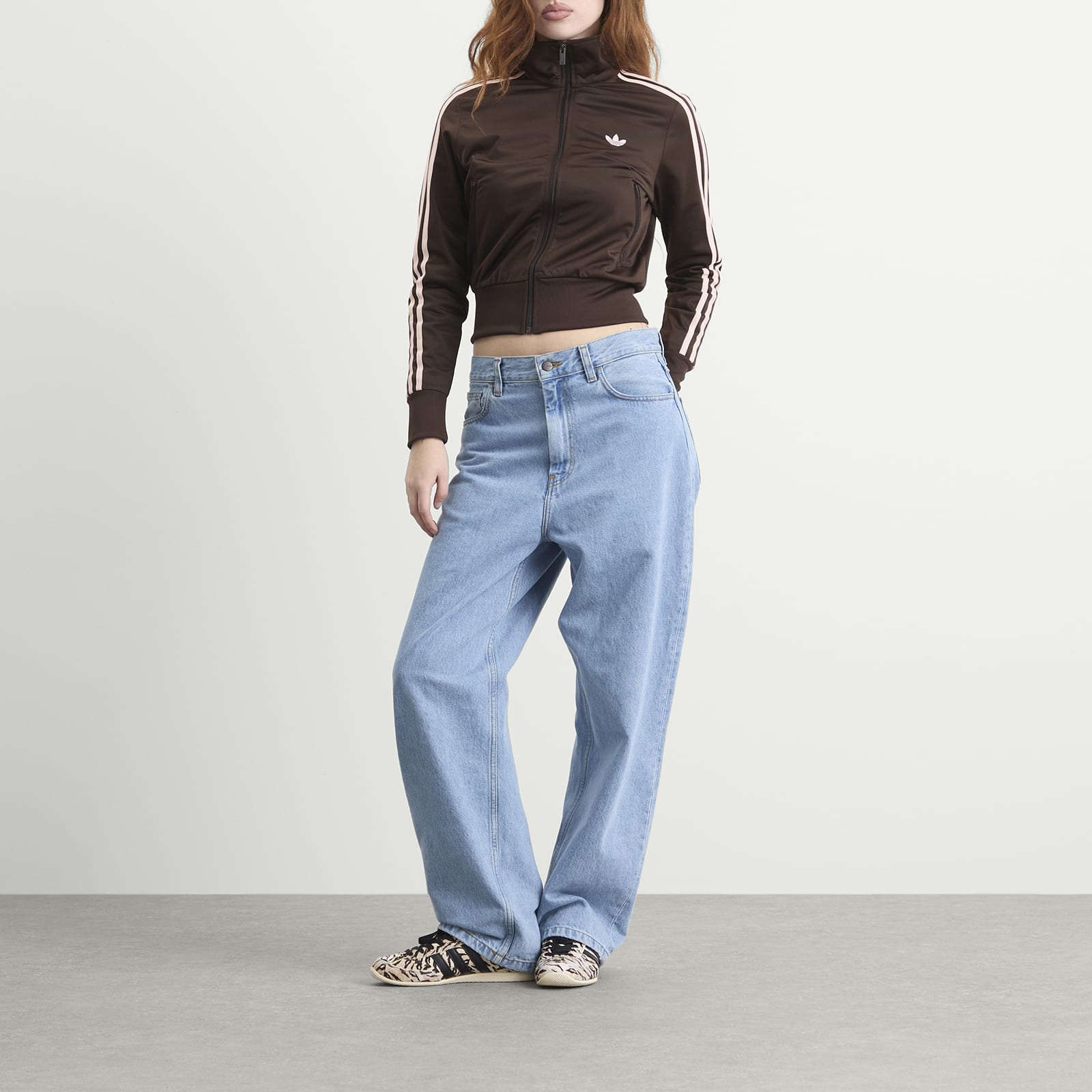 Women's Classic Firebird Track Top in Aurora Coffee/Sandy Pink
