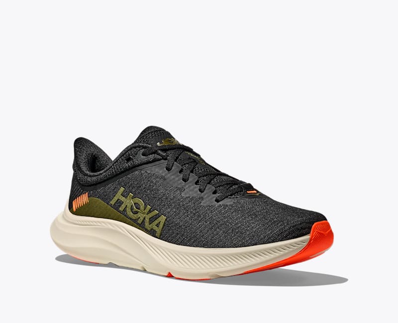 HOKA Men's Solimar Shoes in Black/Truffle Salt