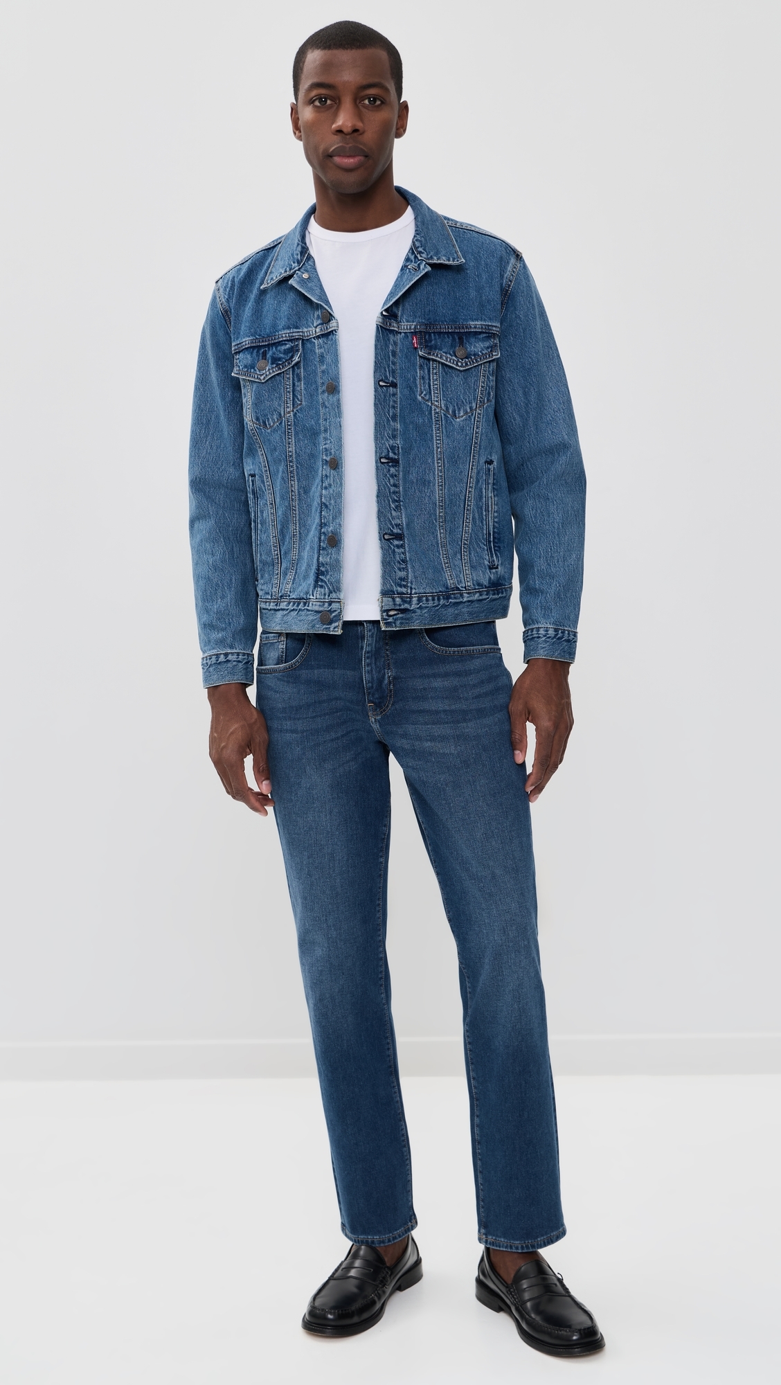 Ord Straight Knit Jeans Forget Me Not