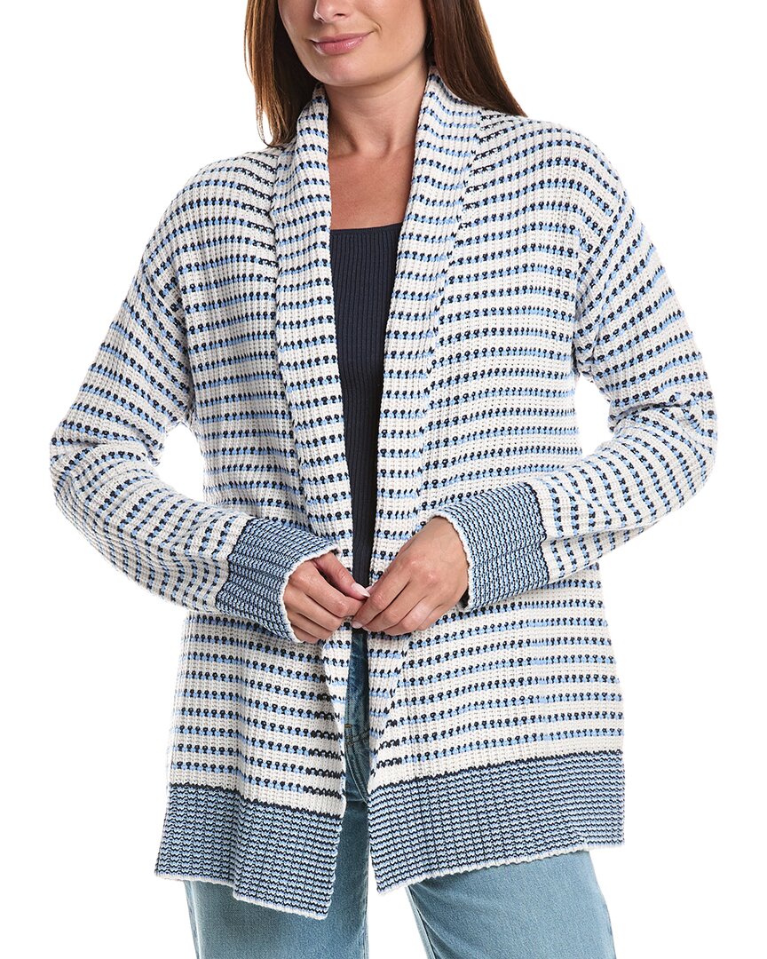Stripe Open Front Cardigan