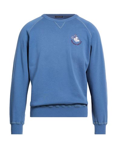 Disney Man Sweatshirt Slate blue Size M Cotton