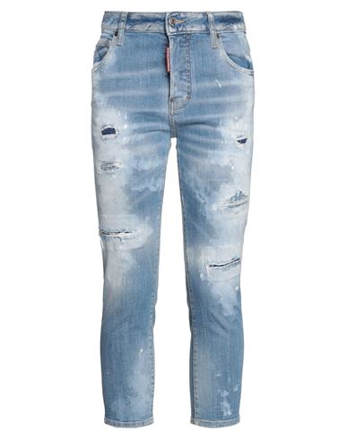 Woman Denim cropped Blue