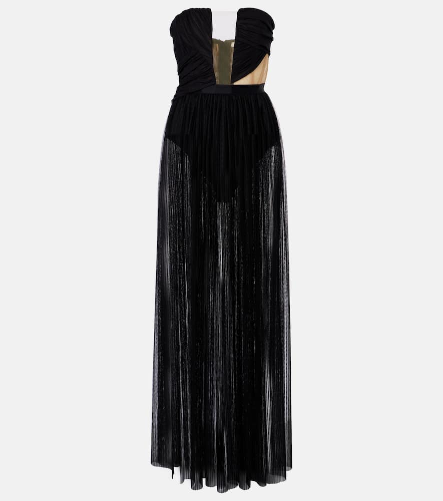 Semi-sheer gown