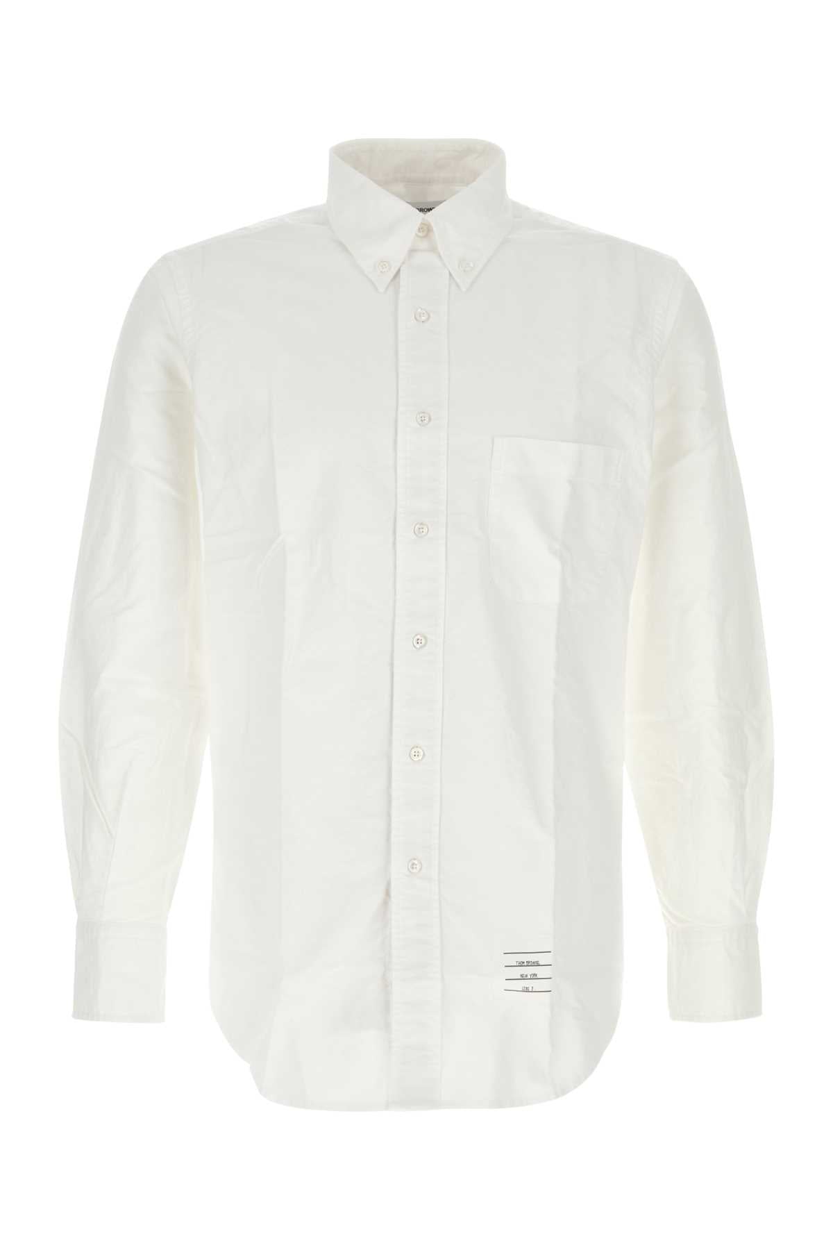 Cotton Oxford Shirt — White